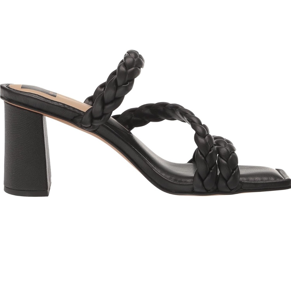 Dolce vita sz 6.5 black Stella sandals braided worn once indoors